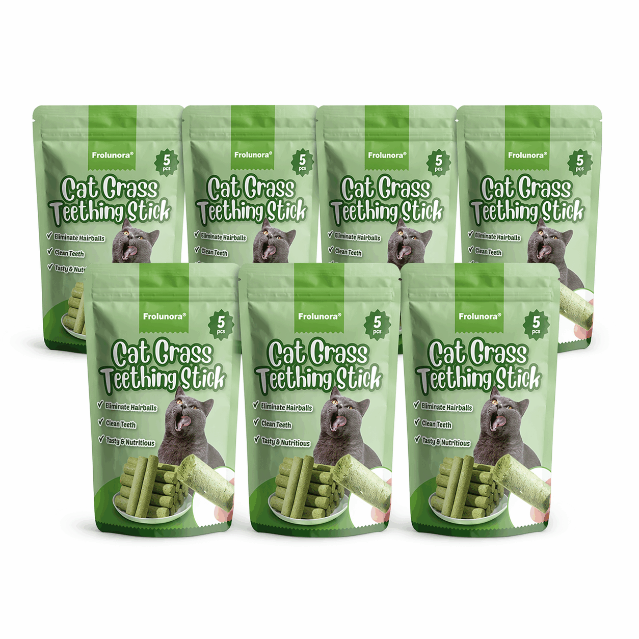 Junazilo® Cat Grass Teething Sticks