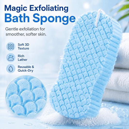 Junazilo® Magic Exfoliating Bath Sponge