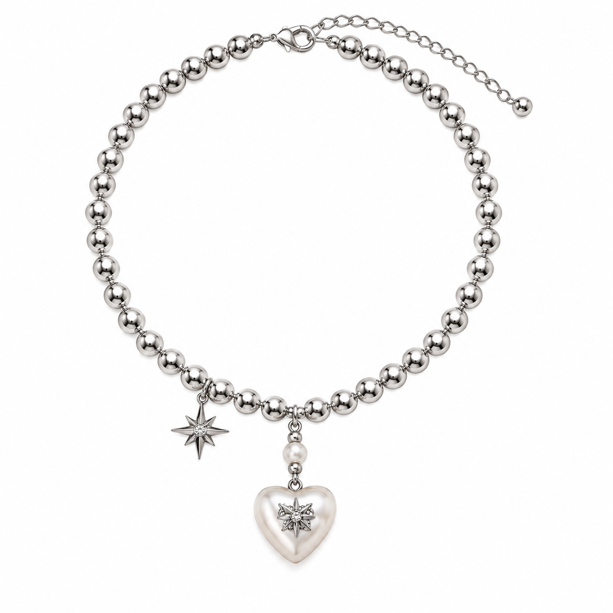 Celestia Heart Charm Necklace