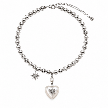 Celestia Heart Charm Necklace