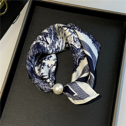 Junazilo® Effortless Glamour: Pop-On Pearl Necklace Scarf 🧣 upsell