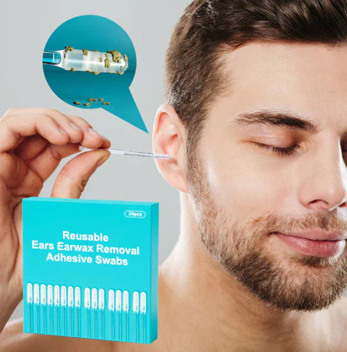 Junazilo® Reusable Sticky Ear Cleaning Sticks – 24 Per Pack