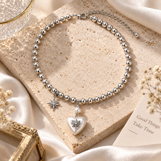 Celestia Heart Charm Necklace