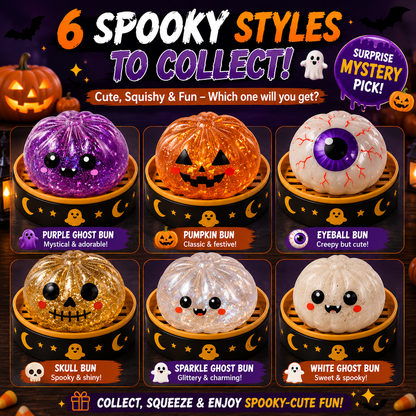 Junazilo® 🎃 Halloween Steamed Bun Squishy Mystery Box Toy
