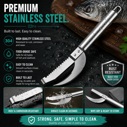 Junazilo® 3-in-1 Fish Scaler & Cleaning Knife