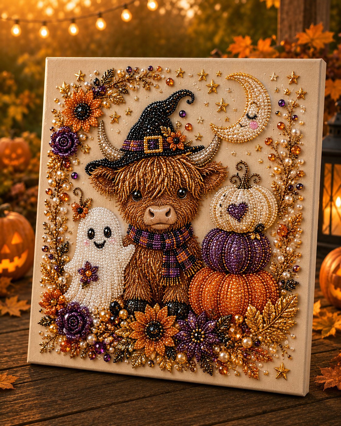 Junazilo® 👻Halloween Pearl Art DIY Kit – Turn Tiny Pearls into Spooky-Cute Magic
