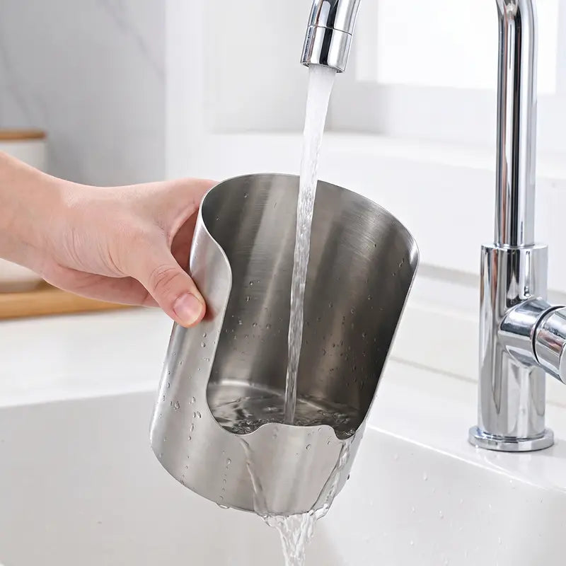 Junazilo® Thickened Stainless Steel Utensil Organizer, Rust Resistant Easy to Clean