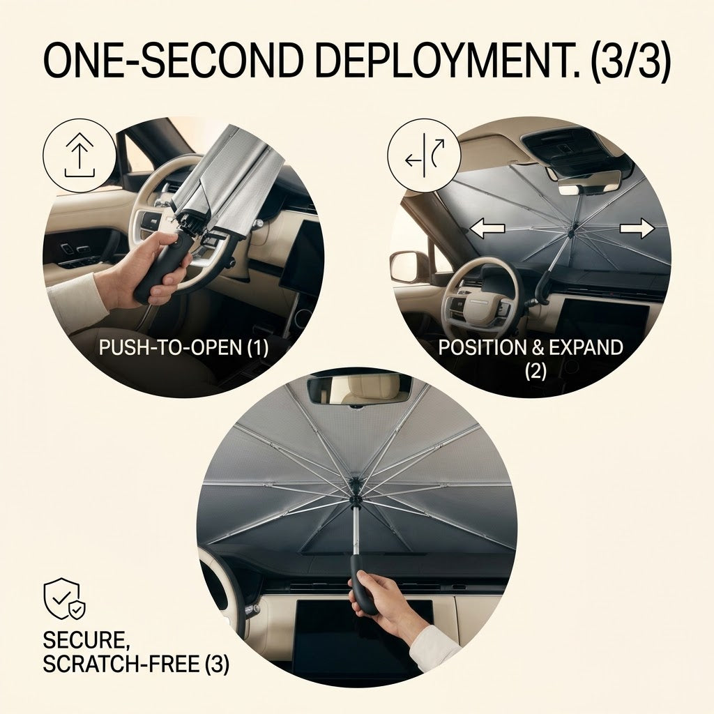 The Ultimate Titanium UV-Blocking Car Sunshade