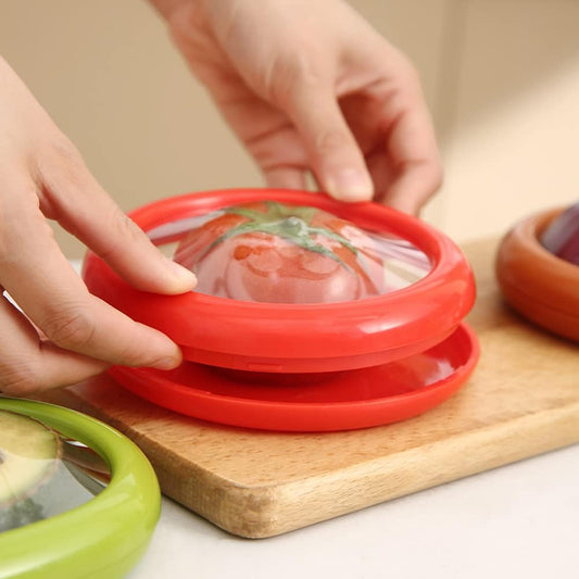 Junazilo® Silicone fruit storage box/ Silicone Food Savers for Fridge