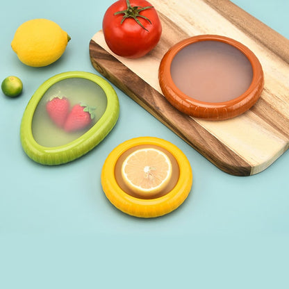 Junazilo® Silicone fruit storage box/ Silicone Food Savers for Fridge upsell