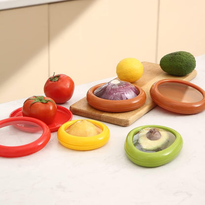 Junazilo® Silicone fruit storage box/ Silicone Food Savers for Fridge upsell