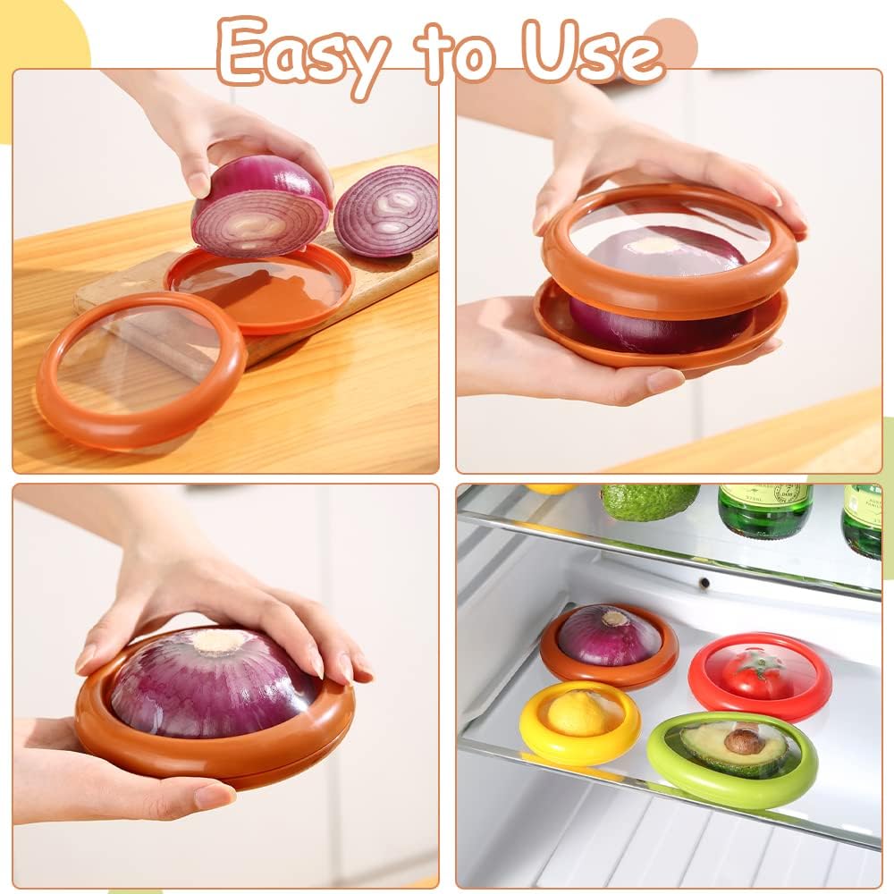 Junazilo® Silicone fruit storage box/ Silicone Food Savers for Fridge upsell