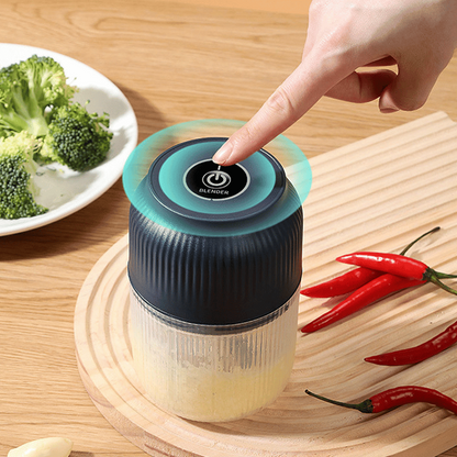 Junazilo® Mini Electric Food Chopper – One-Press Garlic & Veggie Prep