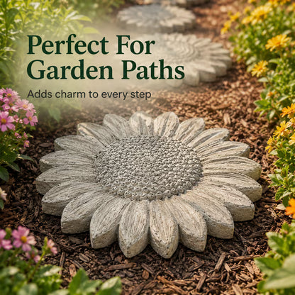 Junazilo® Reusable Sunflower Stepping Stone Mold