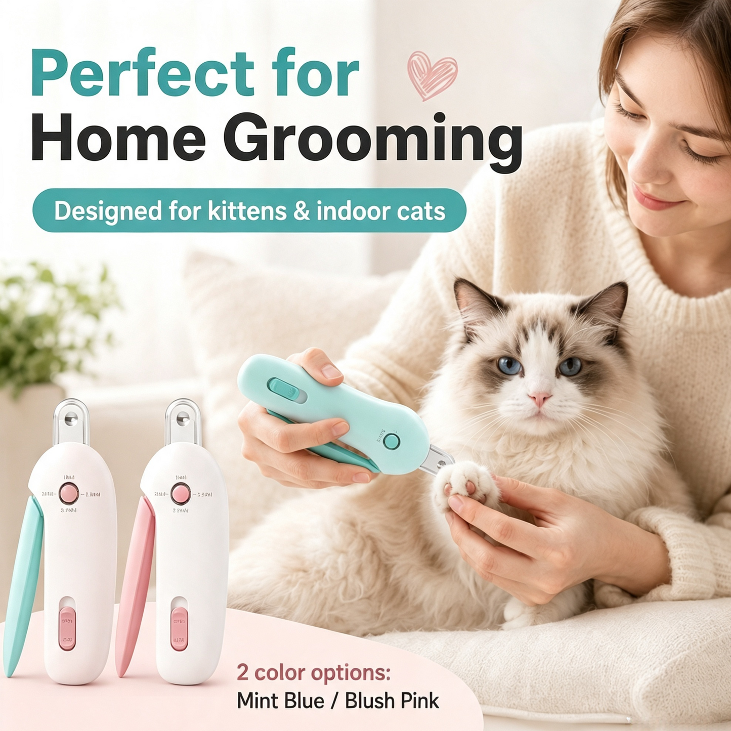 Junazilo®  🐾 Adjustable Claw Clipper – Safe Trim for All Cats
