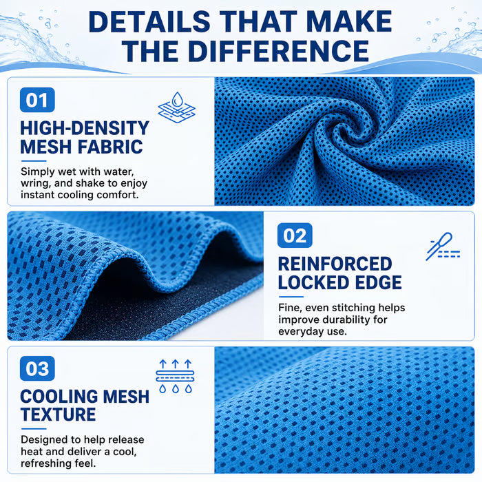 Junazilo® 🏃❄️Cold Sweat Towel You Can Use Anywhere, Anytime! Reusable Soft Absorbent Cooling Portable