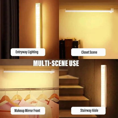 Junazilo® Punch-free Smart Sensor Magnetic Rechargeable LED Lights