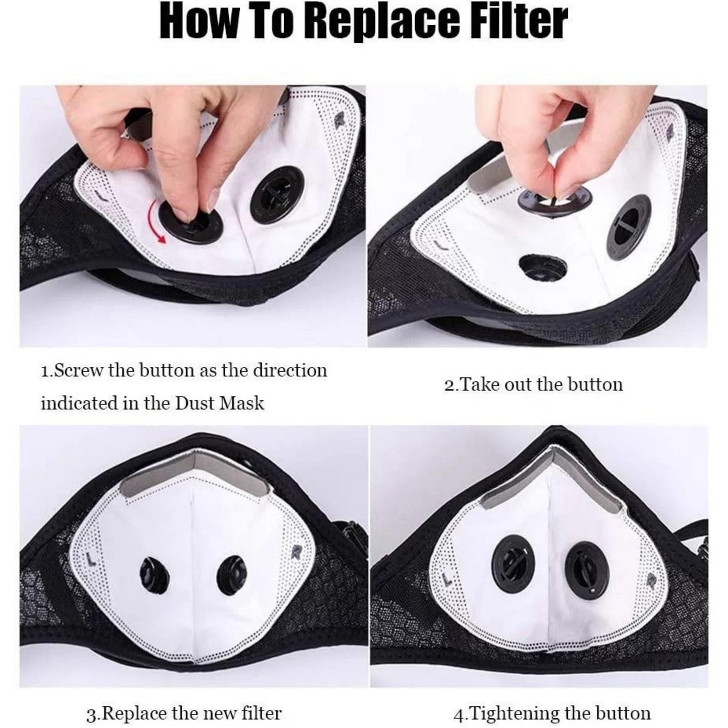 Junazilo® Reusable Carbon Filter Dust Mask – Built for Active Lifestyles