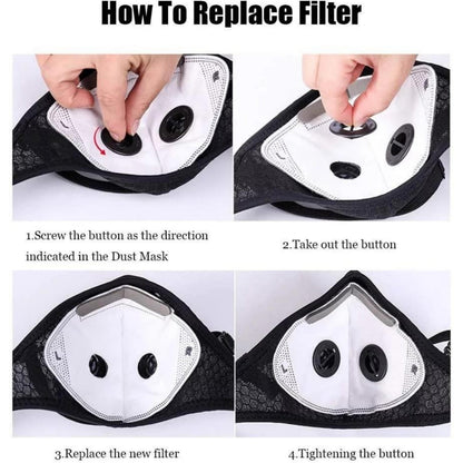 Junazilo® Reusable Carbon Filter Dust Mask – Built for Active Lifestyles