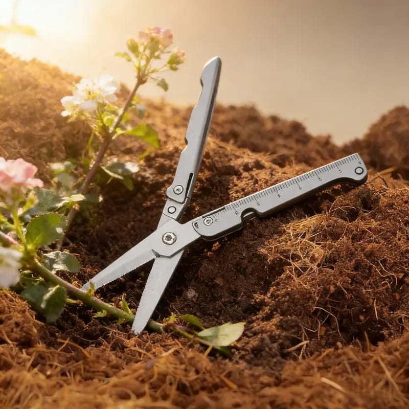 Junazilo® ✂️ 2-in-1 Foldable EDC Scissors with Built-In Ruler