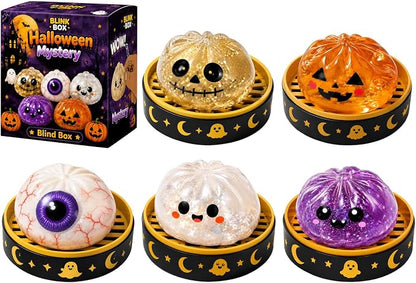 Junazilo® 🎃 Halloween Steamed Bun Squishy Mystery Box Toy