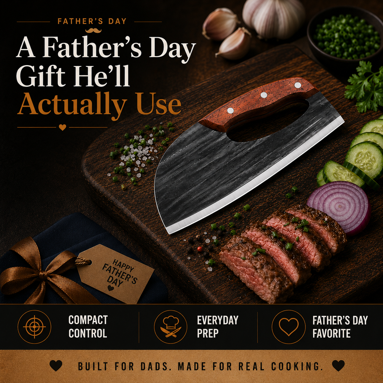 Junazilo® Hand-Forged Kitchen Slicing Cleaver 🍖 upsell