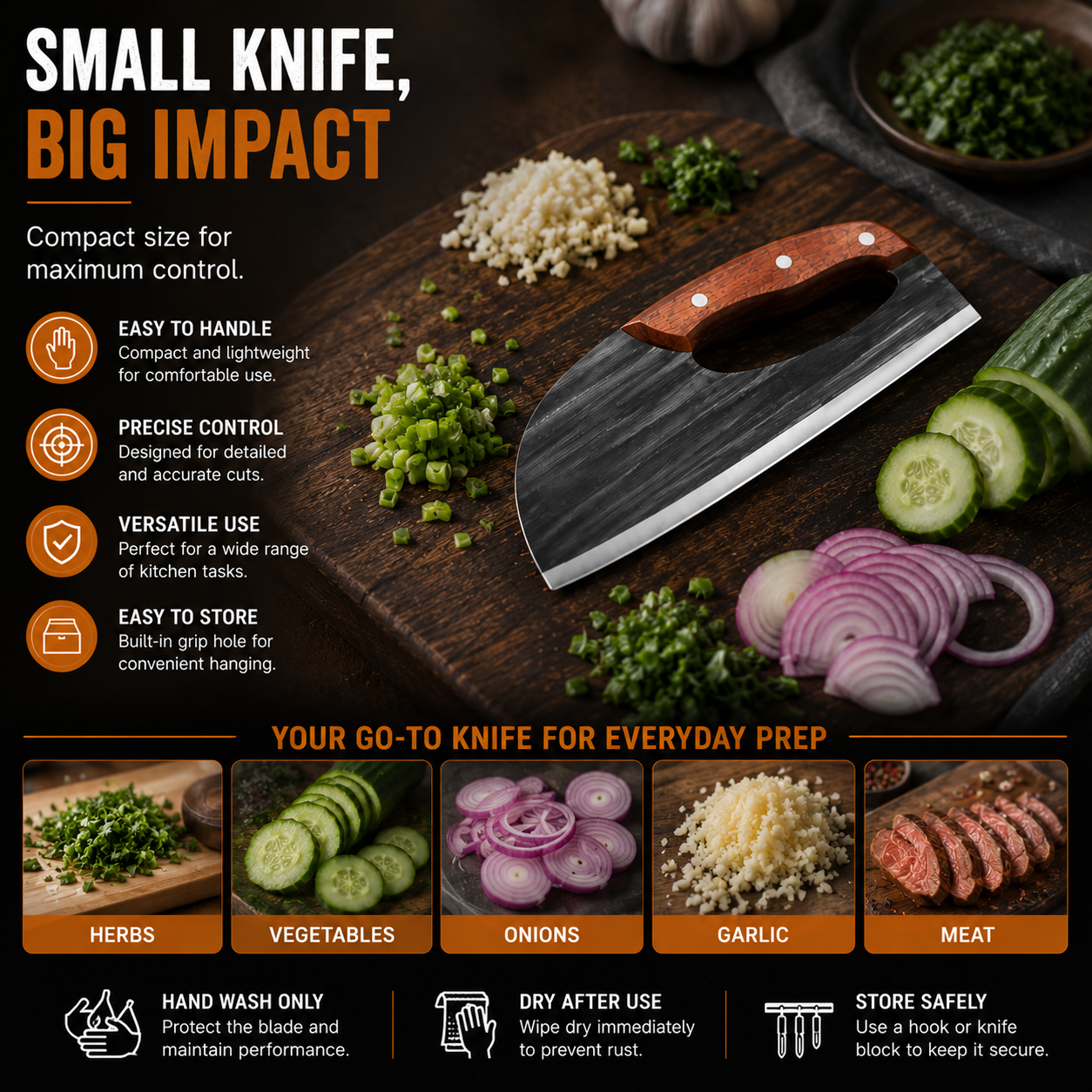 Junazilo® Hand-Forged Kitchen Slicing Cleaver 🍖 upsell