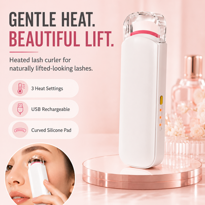 Junazilo® Rechargeable Heated Eyelash Curler for Long-Lasting Curl upsell