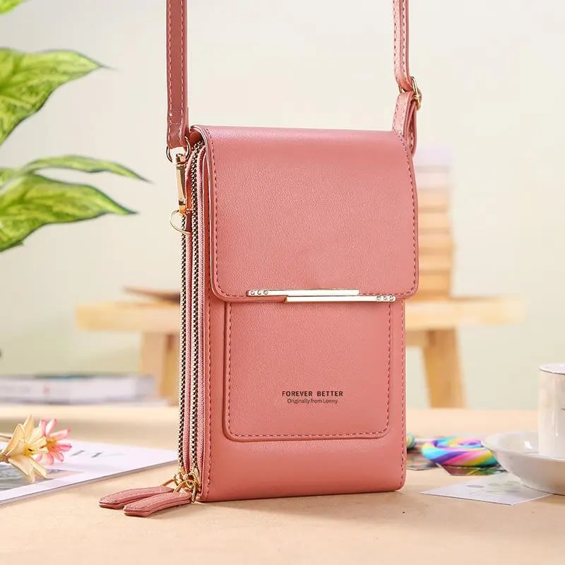 Junazilo® Simple and elegant women's touchscreen crossbody phone wallet upsell