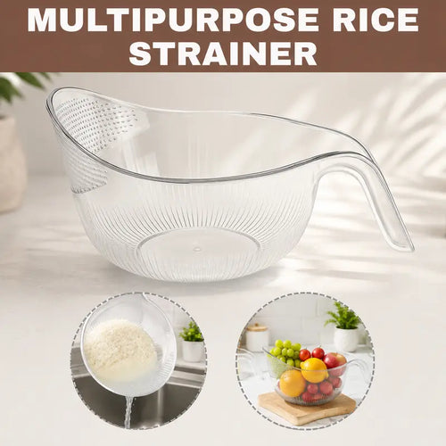 Junazilo® Multipurpose rice washing strainer bowl