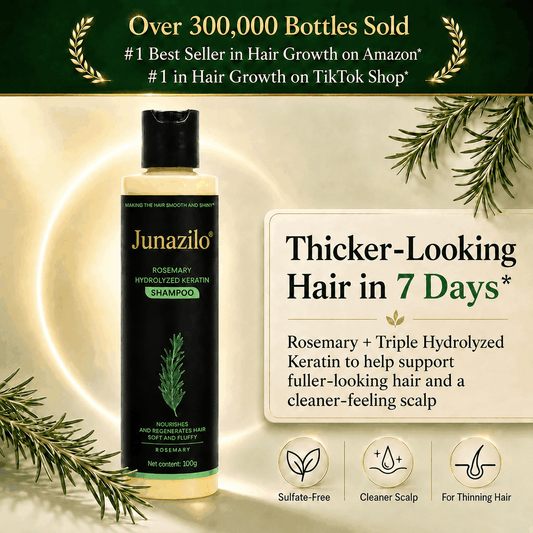 Junazilo® Rosemary Keratin Shampoo | Hair Growth & Anti-Dandruff Scalp Treatment