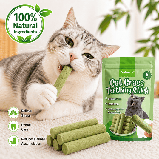 Junazilo® Cat Grass Teething Sticks