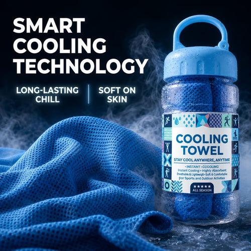 Junazilo® 🏃❄️Cold Sweat Towel You Can Use Anywhere, Anytime! Reusable Soft Absorbent Cooling Portable