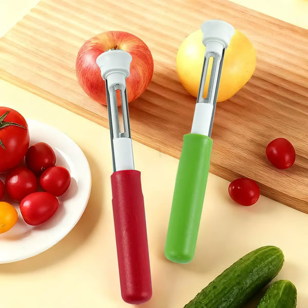 Junazilo® 2-in-1 Stainless Steel Fruit and Vegetable Corer & Peeler Tool