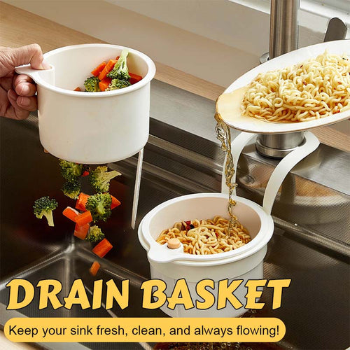 Junazilo® Multifunctional Drain Basket 🍳 Must-Have Kitchen Helper!