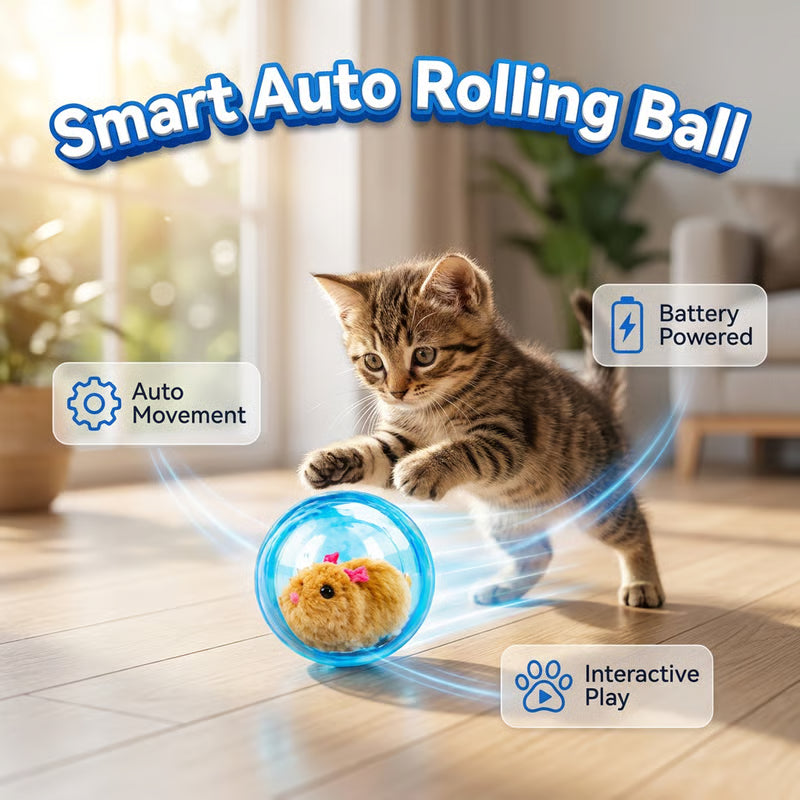 Junazilo® Self-Rolling Interactive Cat Ball upsell