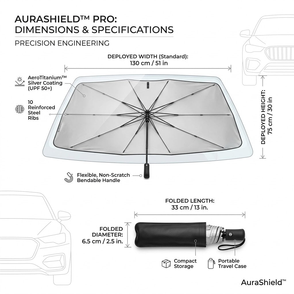 The Ultimate Titanium UV-Blocking Car Sunshade