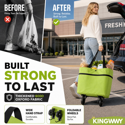 Junazilo® Foldable 2-in-1 Shopping Bag