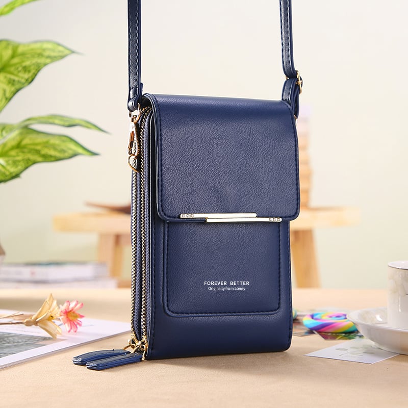 Junazilo® Simple and elegant women's touchscreen crossbody phone wallet upsell