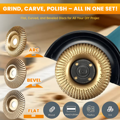 Junazilo® Heavy Duty Wood Carving Disc Set (3 Pieces) upsell