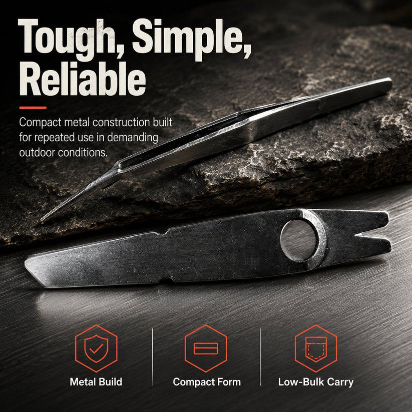 Junazilo® Adventure Tweezers – Your Pocket-Sized First Aid Hero for the Great Outdoors upsell