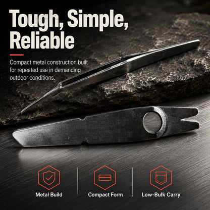 Junazilo® Adventure Tweezers – Your Pocket-Sized First Aid Hero for the Great Outdoors upsell