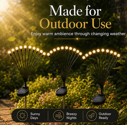 Junazilo® IP65 Waterproof Solar Powered Firefly Light (10 BULBS)