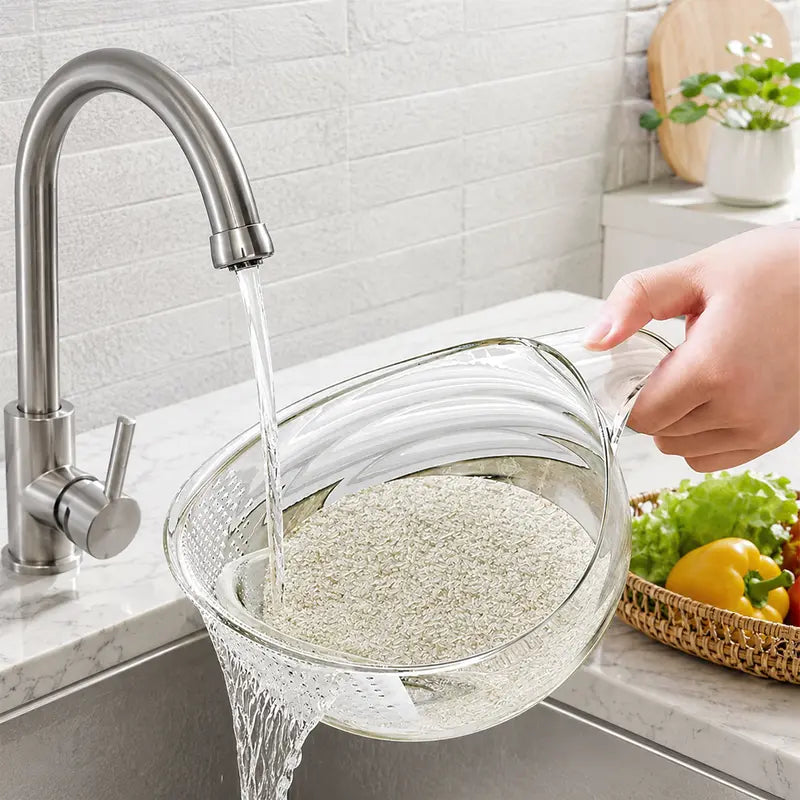 Junazilo® Multipurpose rice washing strainer bowl