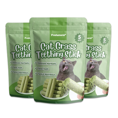 Junazilo® Cat Grass Teething Sticks