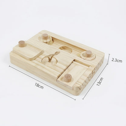 EcoPet Foragers Premium Natural Wood Small Pet Foraging Puzzle