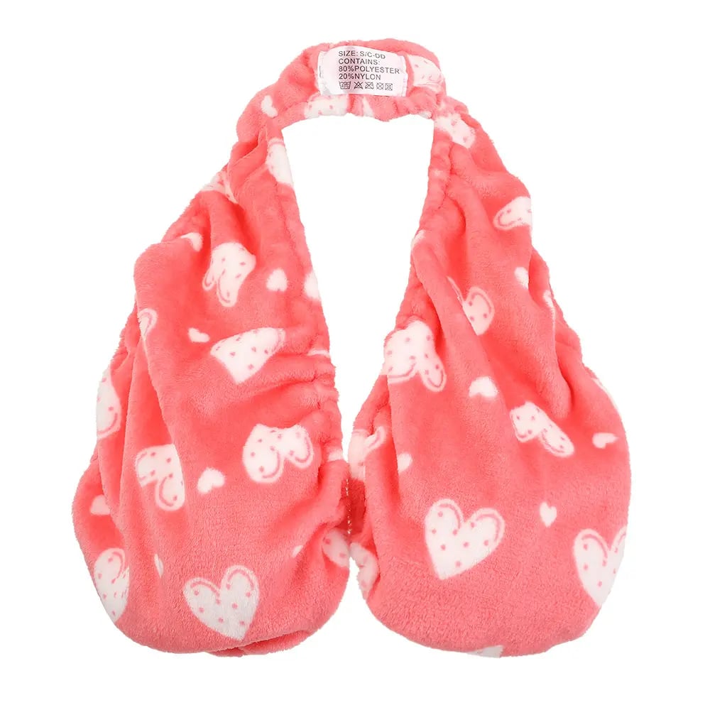Junazilo® 👙 Hands-Free Adjustable Shower Towel Bra for Women | Ultra Soft Plush & Moisture Absorbing