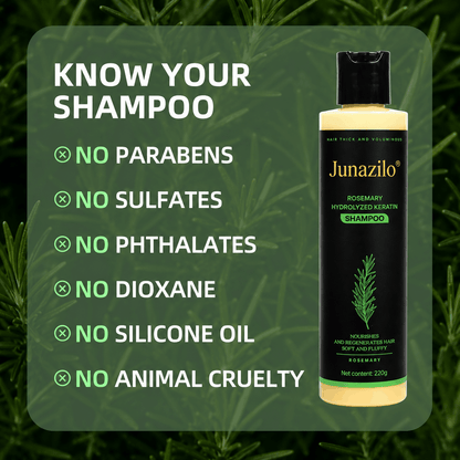 Junazilo® Rosemary Keratin Shampoo | Hair Growth & Anti-Dandruff Scalp Treatment upsell