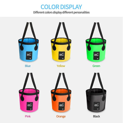 Junazilo® Portable Foldable Water Bucket - Perfect for Fishing, Camping, Traveling