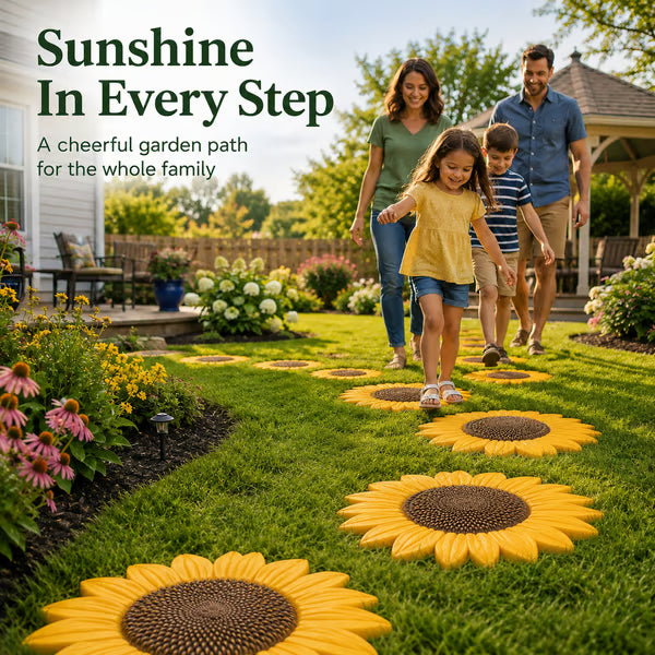 Junazilo® Reusable Sunflower Stepping Stone Mold